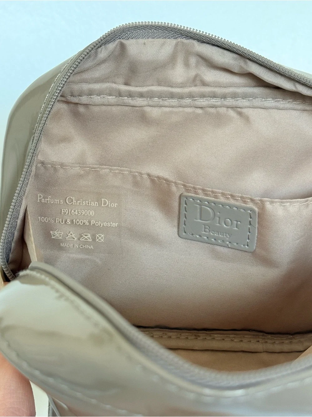 DIOR Patent Leather Travel Pouch Set